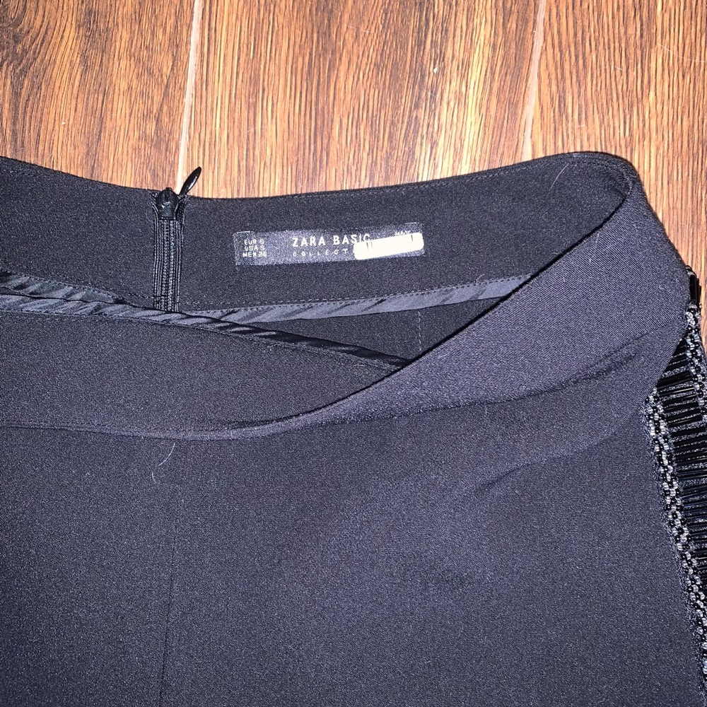 Zara Black Beaded Shorts - Picture 4 of 5